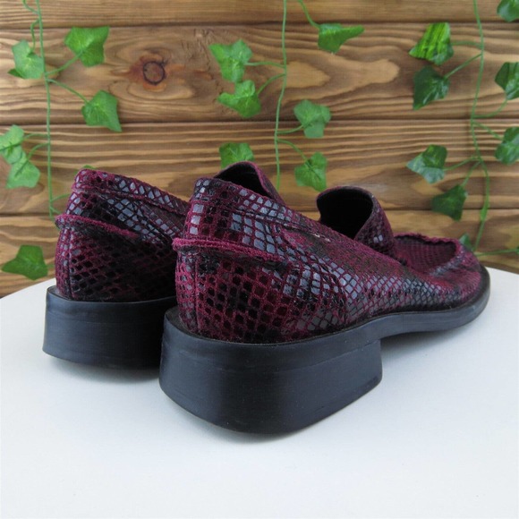 Apostrophe Size 6 Loafer Purple‎ Leather 6 Ratler Slip On Women - Picture 6 of 11
